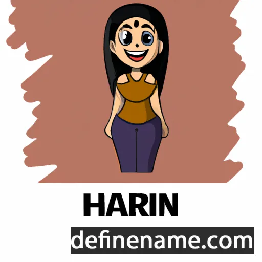 cartoon of the name Harini