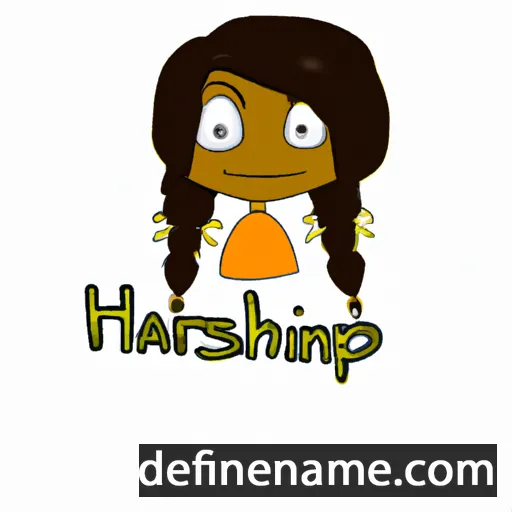 cartoon of the name Harishni