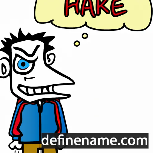 cartoon of the name Harke