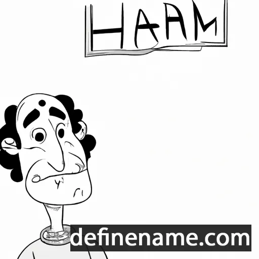 cartoon of the name Harlam