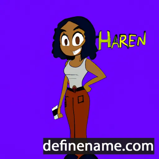 cartoon of the name Harlean