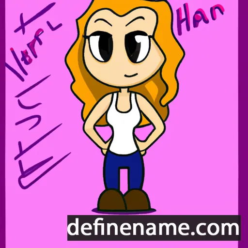 cartoon of the name Harlean