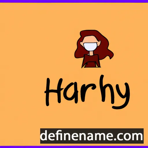 cartoon of the name Harlyn