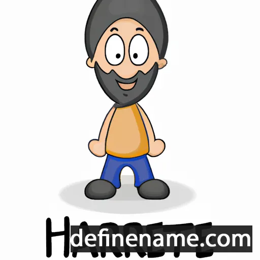 cartoon of the name Harmeet