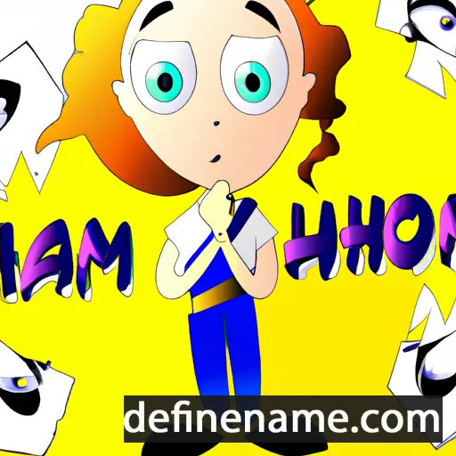 cartoon of the name Harmoni