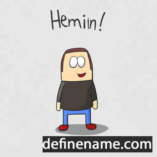 cartoon of the name Harmtien