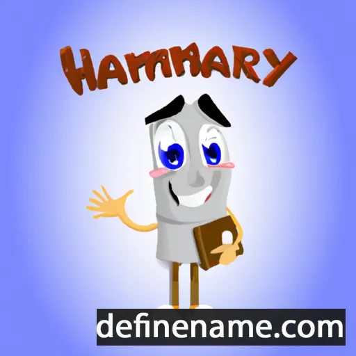 cartoon of the name Harmyny