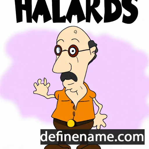 cartoon of the name Haroldas