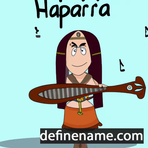 cartoon of the name Harpina