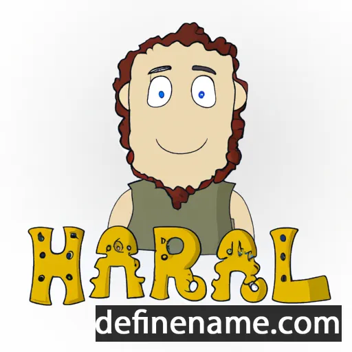 cartoon of the name Harral