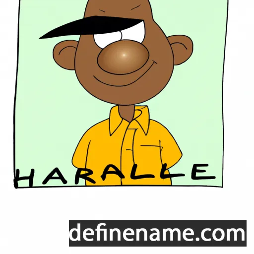 cartoon of the name Harrell