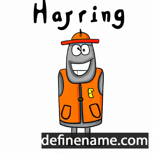 cartoon of the name Harring