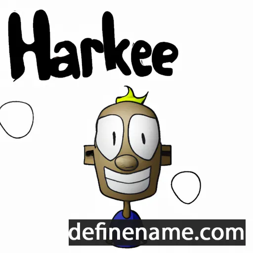 cartoon of the name Harteke