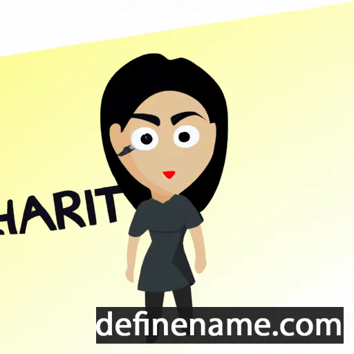 cartoon of the name Hartini