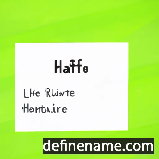 cartoon of the name Hartlee