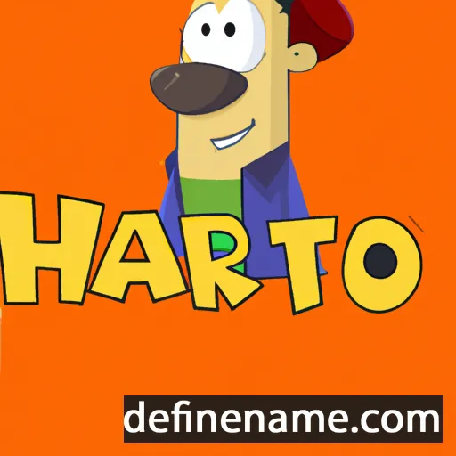 cartoon of the name Harto