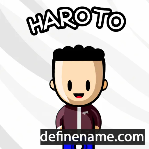 cartoon of the name Hartono