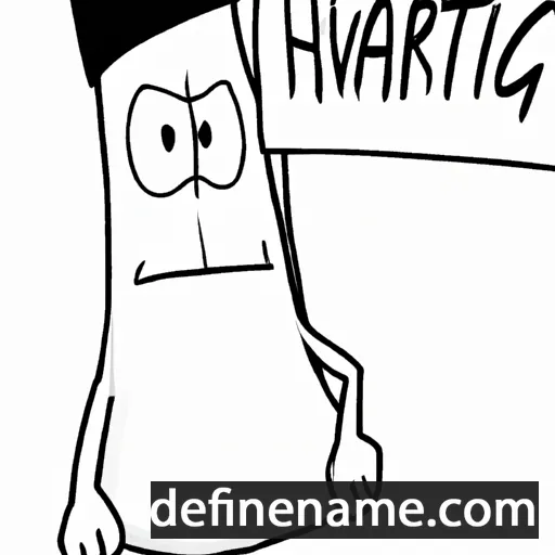 cartoon of the name Hartvig