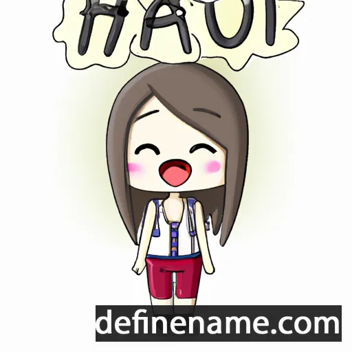 cartoon of the name Haru