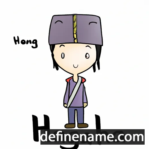 cartoon of the name Harunaga