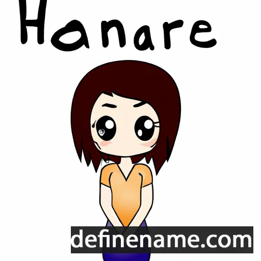 cartoon of the name Harune