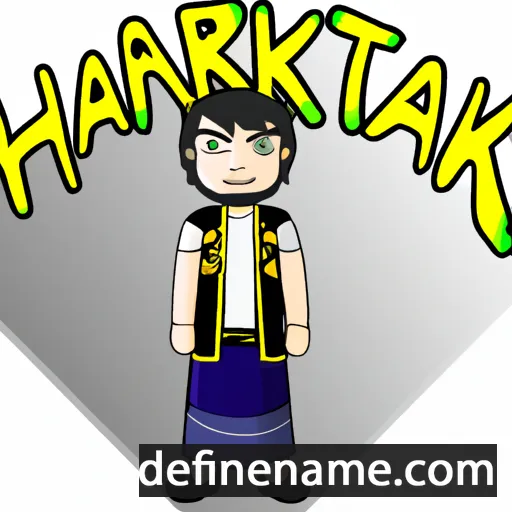 cartoon of the name Harutaka