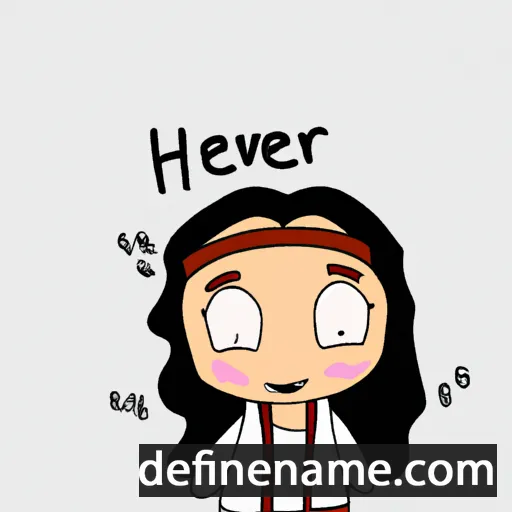 cartoon of the name Harveen