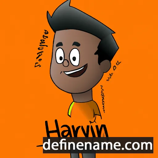 cartoon of the name Harvin