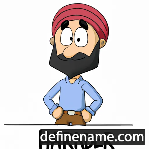 cartoon of the name Harwinder