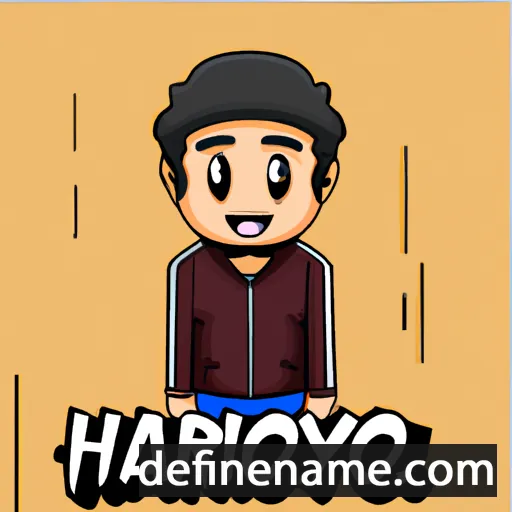 cartoon of the name Haryono