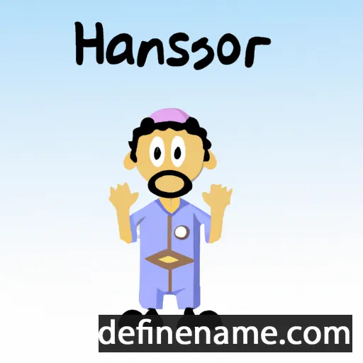 cartoon of the name Hasanor