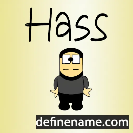 cartoon of the name Hasas