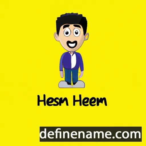 cartoon of the name Haseem