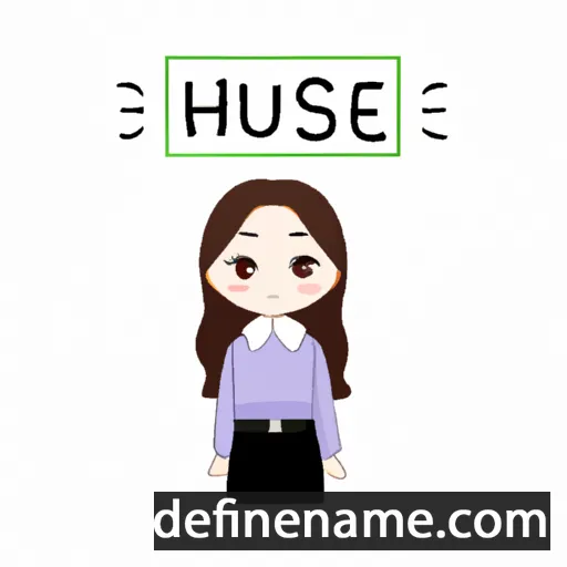 cartoon of the name Haseul