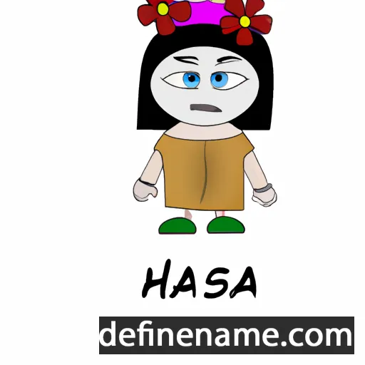 cartoon of the name Hasia