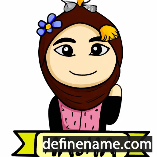 cartoon of the name Hasiah