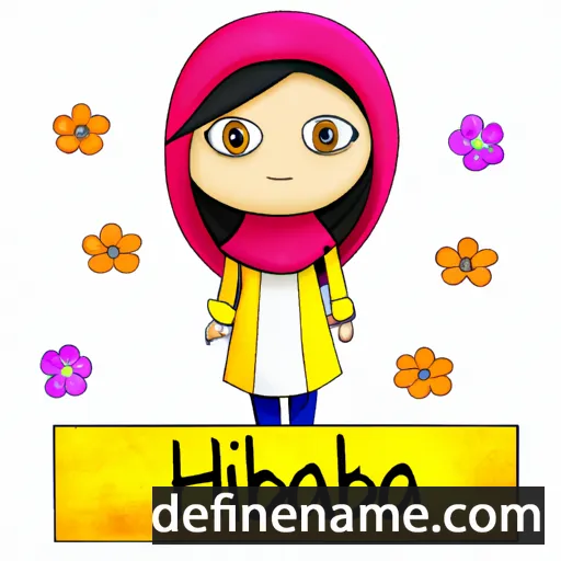 cartoon of the name Hasiba