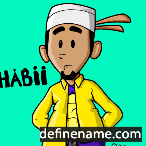 cartoon of the name Hasiib