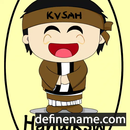 cartoon of the name Hasinaw-uk-kamuy