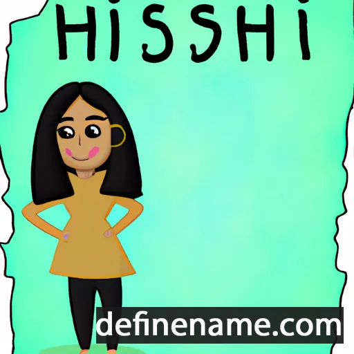 cartoon of the name Hasini