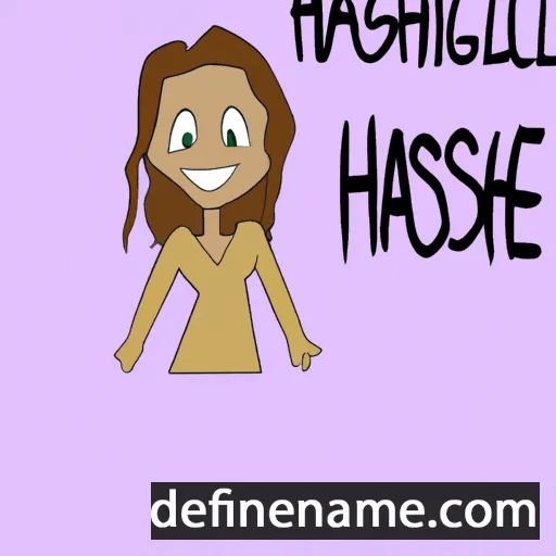 cartoon of the name Hasleigh