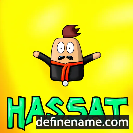 cartoon of the name Hasnat