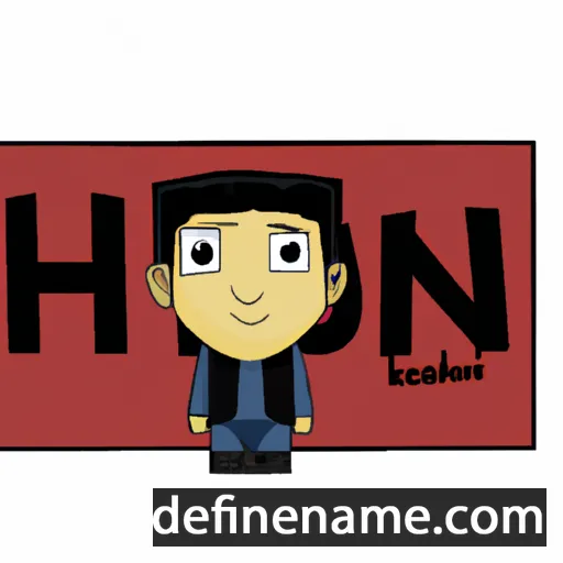 cartoon of the name Hasni