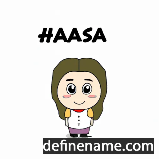 cartoon of the name Hassana