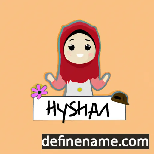 cartoon of the name Hasyimah