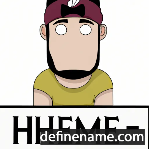 cartoon of the name Hateem