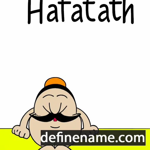 cartoon of the name Hathagat