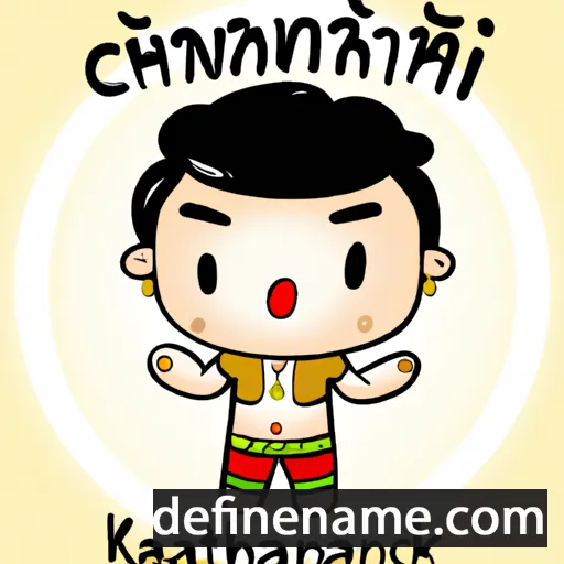 cartoon of the name Hathaichanok