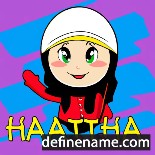 cartoon of the name Hatijah