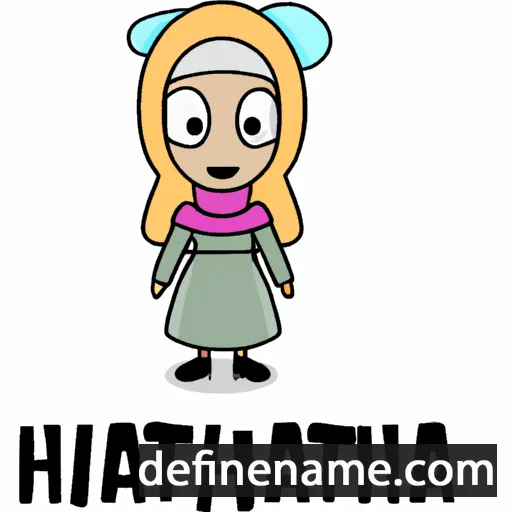 cartoon of the name Hatima